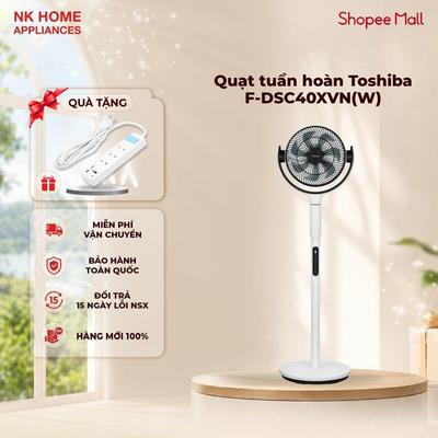 Quạt tuần hoàn Toshiba F-DSC40XVN(W) - Cài đặt 9 tốc độ- Điều khiển từ xa - Bảo hành 12 Tháng