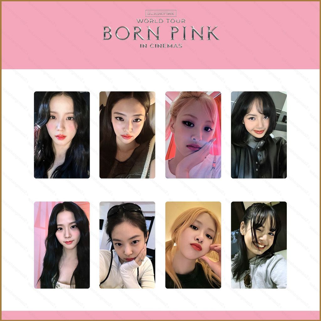 Blackpink HK2 4 Cái / bộ BLACK PINK BLINK kỷ niệm 8 năm CGV Thẻ xem phim Jennie Lisa Jisoo Rose Lomo