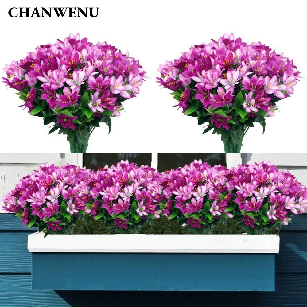 CHANWENU Nhân Tạo Morning Glory, Cây Giả Thực Tế Morning Glory Hoa Nhân Tạo, Chất Lượng Cao Mềm DIY 