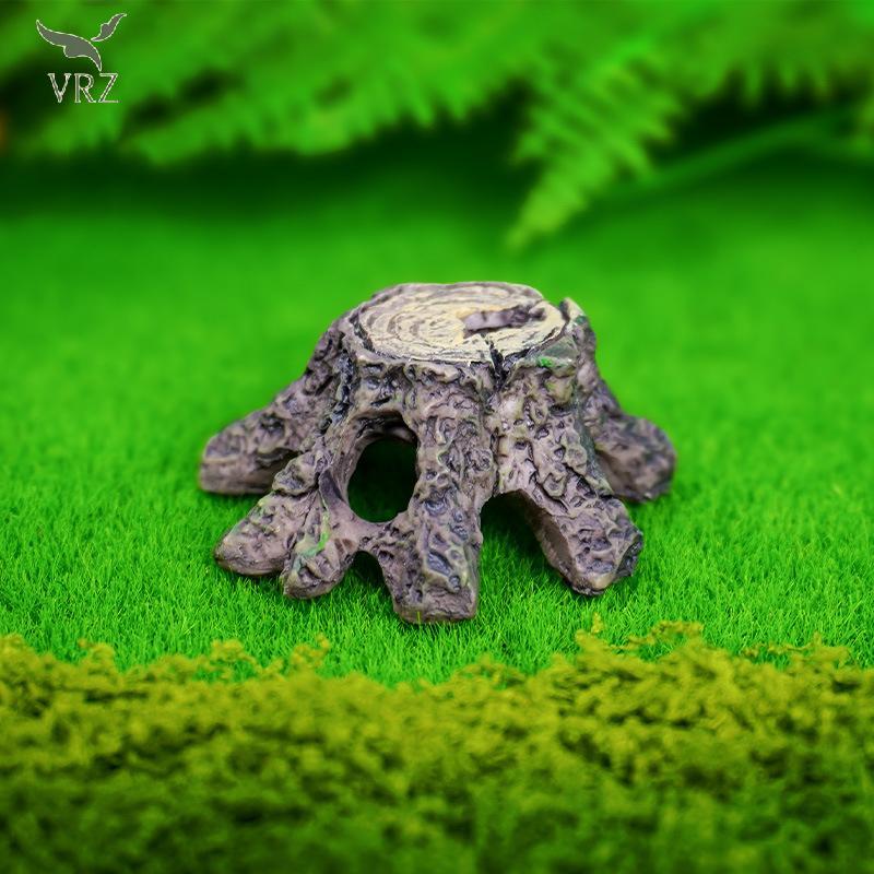 VRZ Fish Hide Cave Reptiles Basking Hide Habitat Reptiles Enthusiasts Gears Pet Habitat Phụ kiện HOT