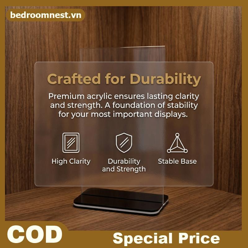 Giá đỡ hiển thị Menu dọc hai mặt A4 / A5 / A6 VN