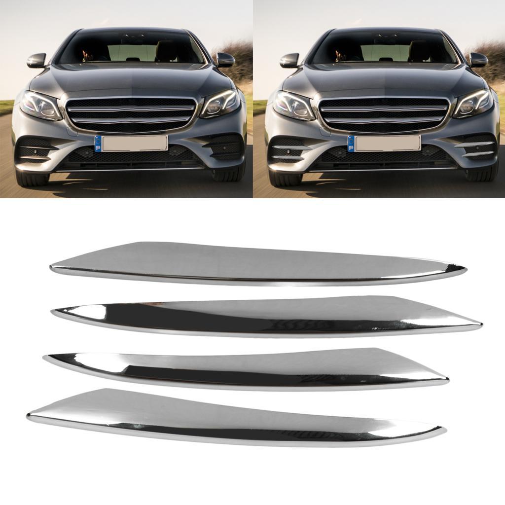 Yohooo 4 Dải đèn sương mù phía trước Trim Sticker Thay thế cho Mercedes ‐ Benz E Class W213 AMG Line