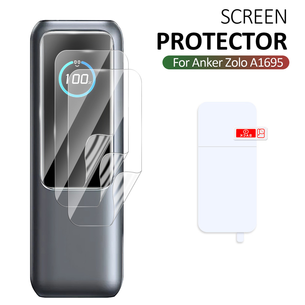 Dành Cho Anker Zolo A1695 Power Bank Bảo Vệ Màn Hình HD Trong Suốt Mềm Hydrogel Phim Powerbank Hiển 