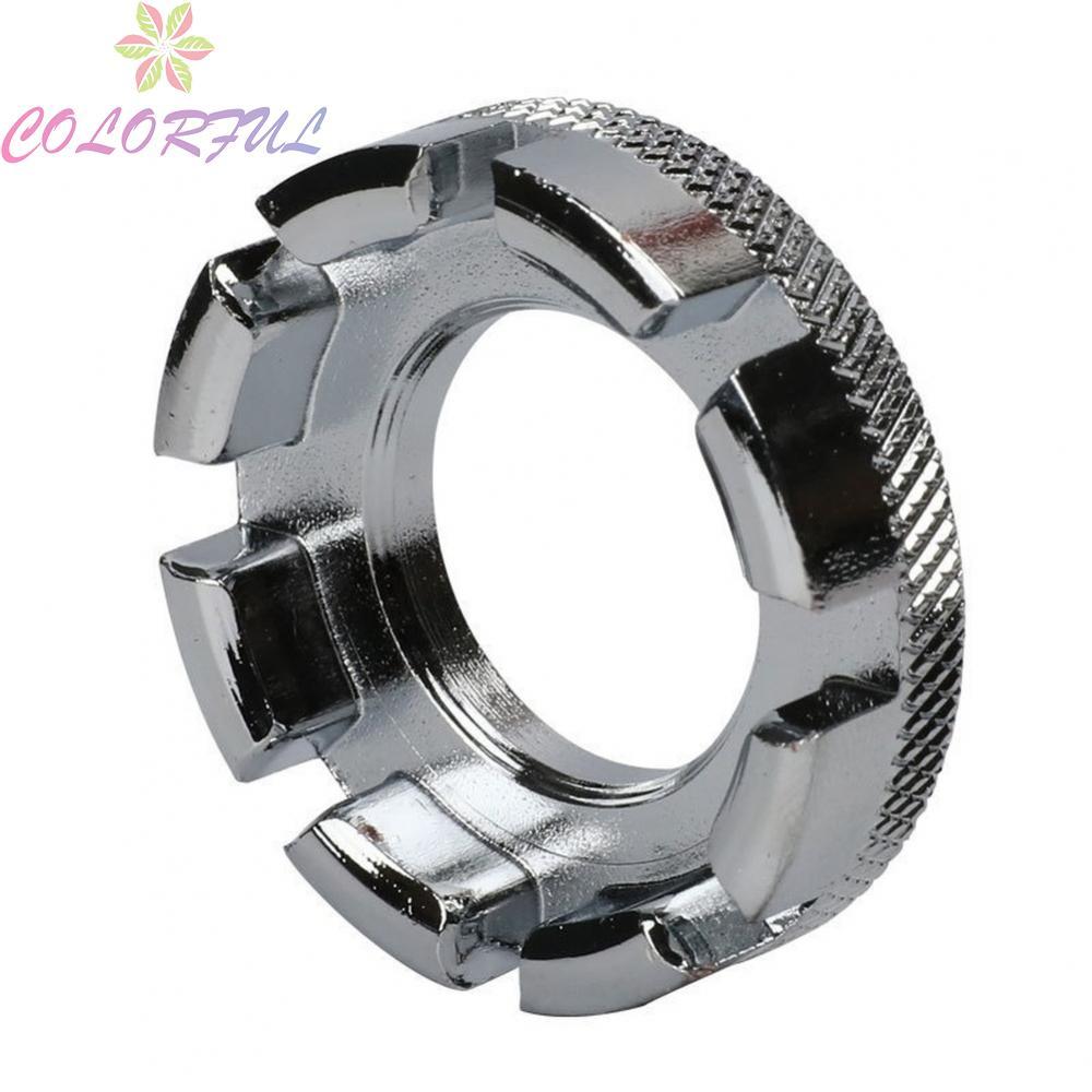 MTB Spoke Wrench 8 Slot Chrome Alloy Steel with Knurled Grip for Secure Handling