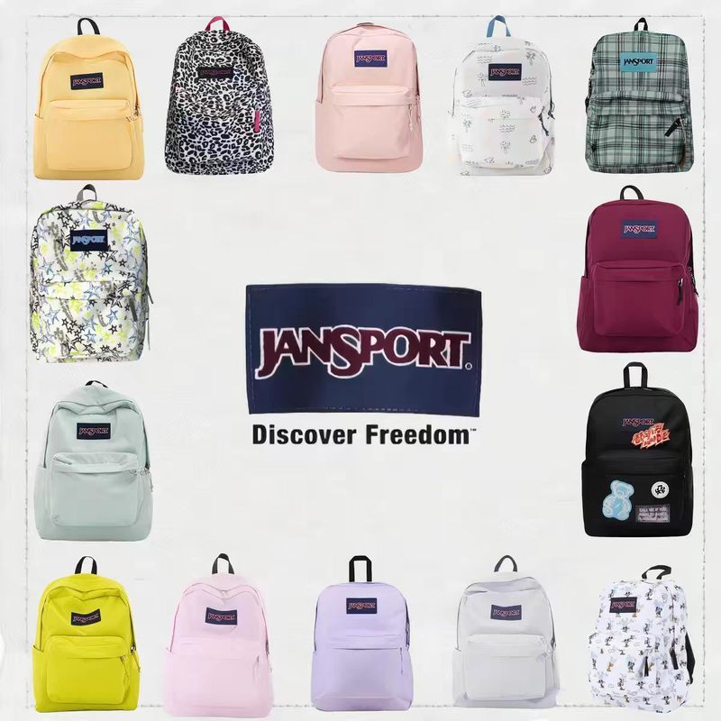 Jansport Jansport Jansport Ba Lô Đi Học Ba Lô Túi Máy Tính Nam Nữ Sinh Viên Đơn Giản Màu Trơn Trường