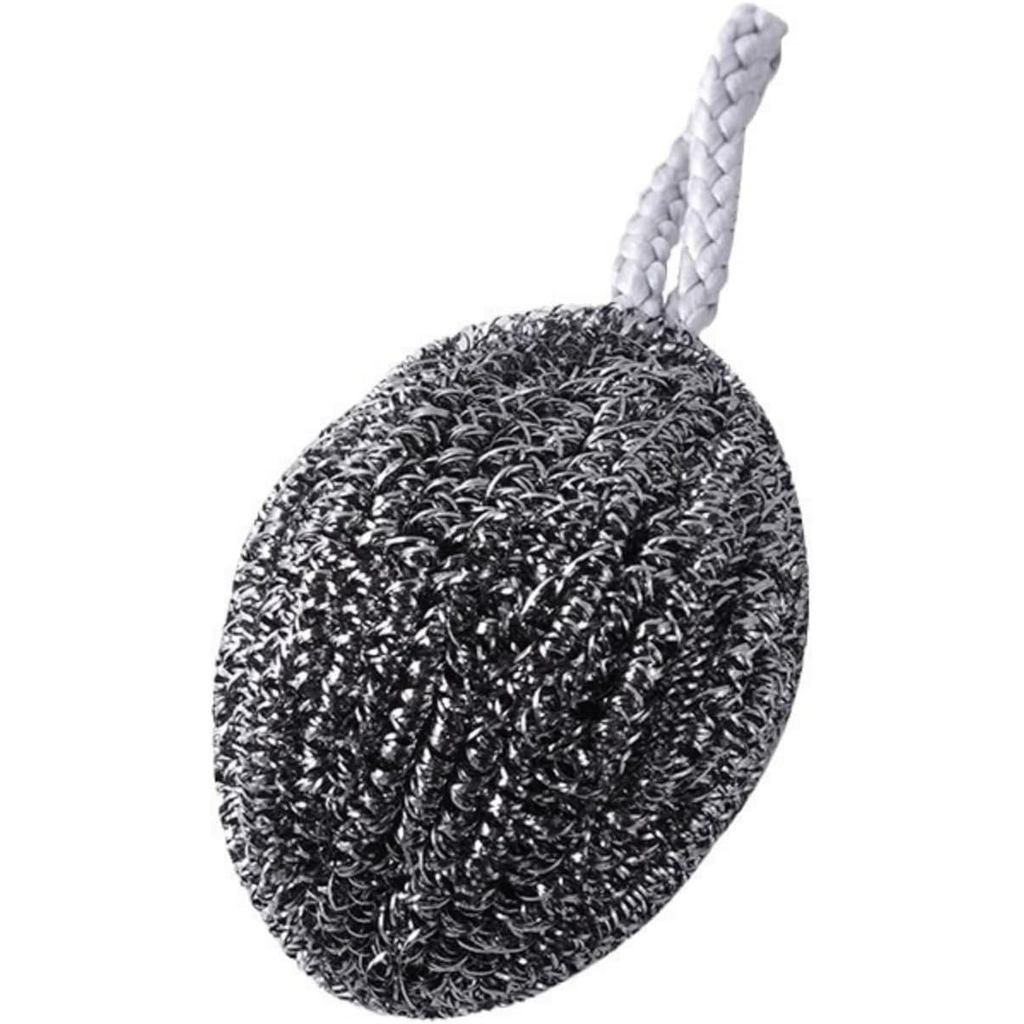 304Stainless steel wire ball for home kitchen, lint-free steel wire brush for washing pots and dishe