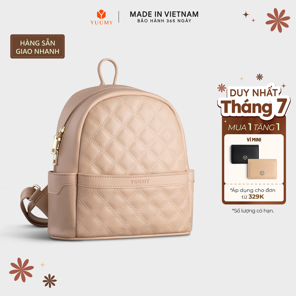 Balo Yuumy (Thời trang nữ tiện lợi cỡ trung - Balo da Seasand YBA50) Bagsmart