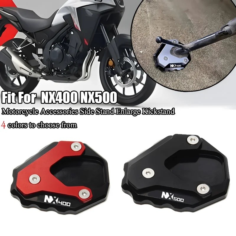 2026 CNC Chân Đế Xe Máy Mở Rộng Tấm Hỗ Trợ Cho Xe HONDA NX500 NX 500 2023 2024-2025 Bên Đứng Tăng Cư