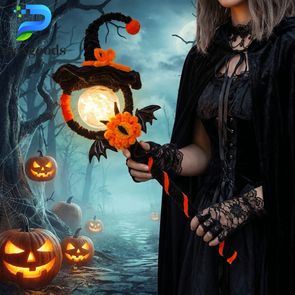 maxgoods MAXGOODS Halloween DIY Fairy Stick, Handmade Bendable Halloween Magic Wand, Creative Light 