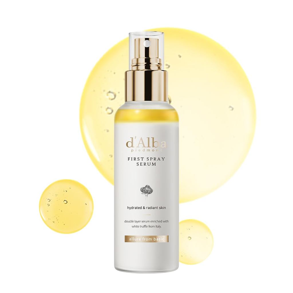 D 'alba Pmont Italian Truffle First Spray Serum, Vegan Care, Kem dưỡng ẩm mặt nhẹ, Serum phát sáng c