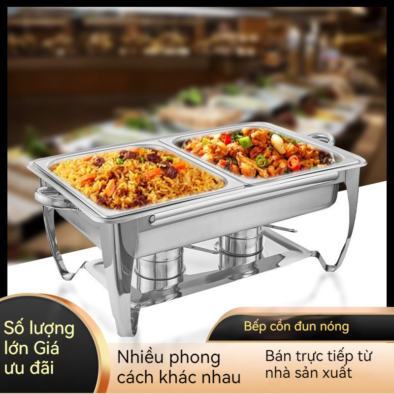 Nồi buffet inox nhà hàng. Nồi buffet cá nướng- - -Nồi buffet bếp cồn nhúng