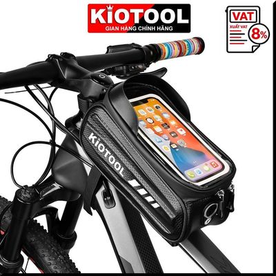 Túi treo sườn xe đạp vỏ cứng chống nước Kiotool đựng điện thoại