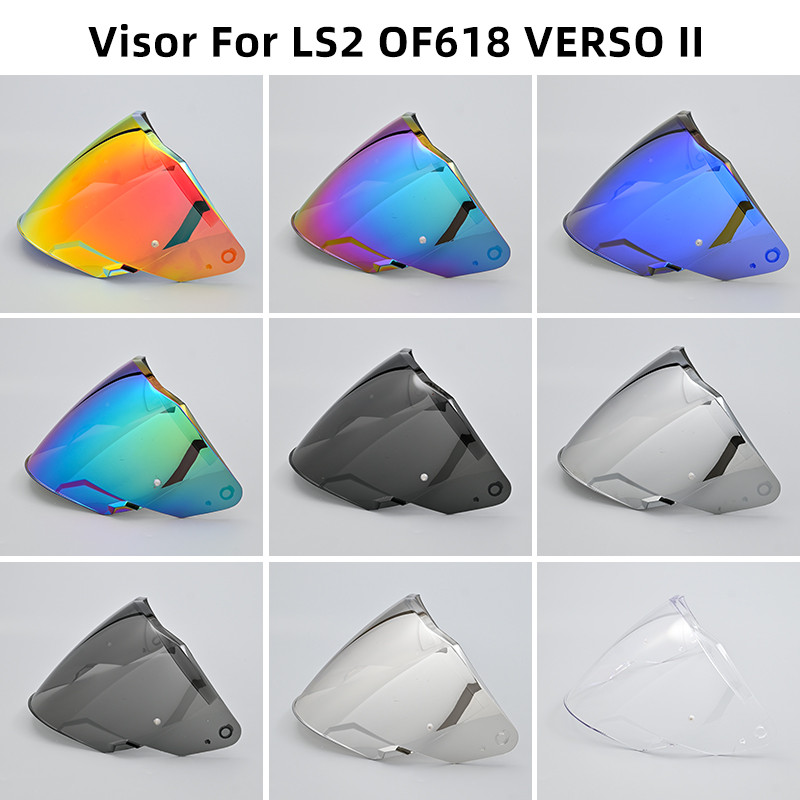 OF 618 VISOR Mũ bảo hiểm xe máy Tấm chắn cho LS2 OF618 VERSO II Phụ kiện động cơ Casco Moto Lens cho