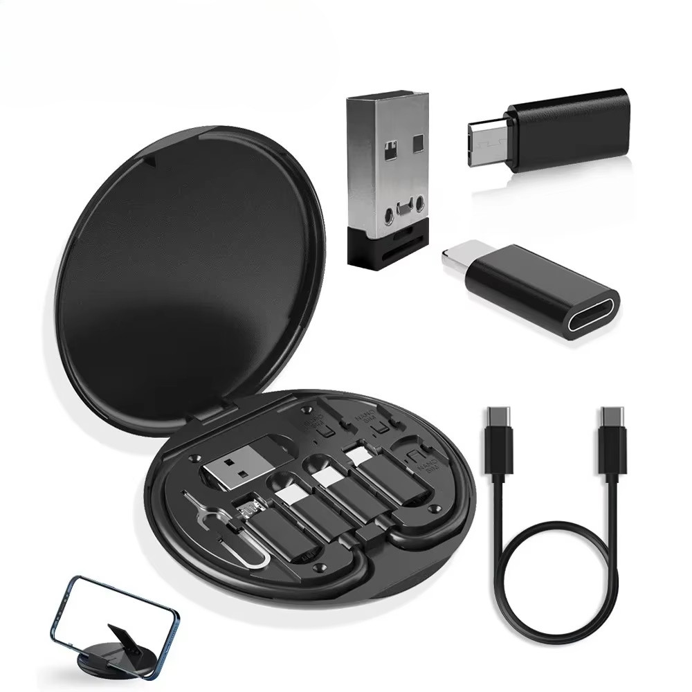 Bộ cáp chuyển đổi sạc USB Type-C sang C 60W Bộ chuyển đổi USB-C sang Lightning USB-A Type-C sang Mic