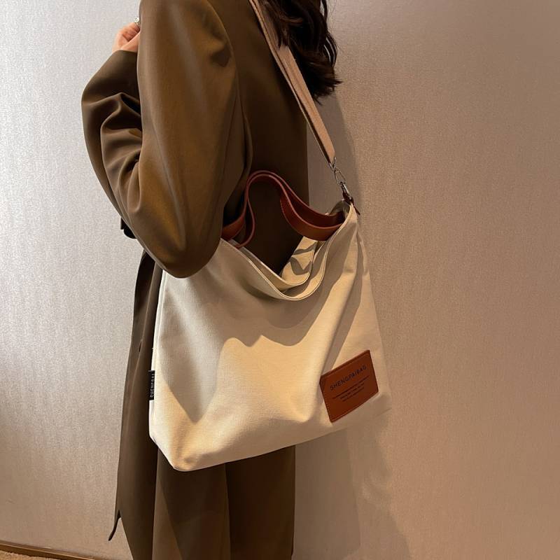 Canvas Bag Crossbody Shoulder Bag Large Capacity Canvas Large Capacity Canvas Bag 8ymO