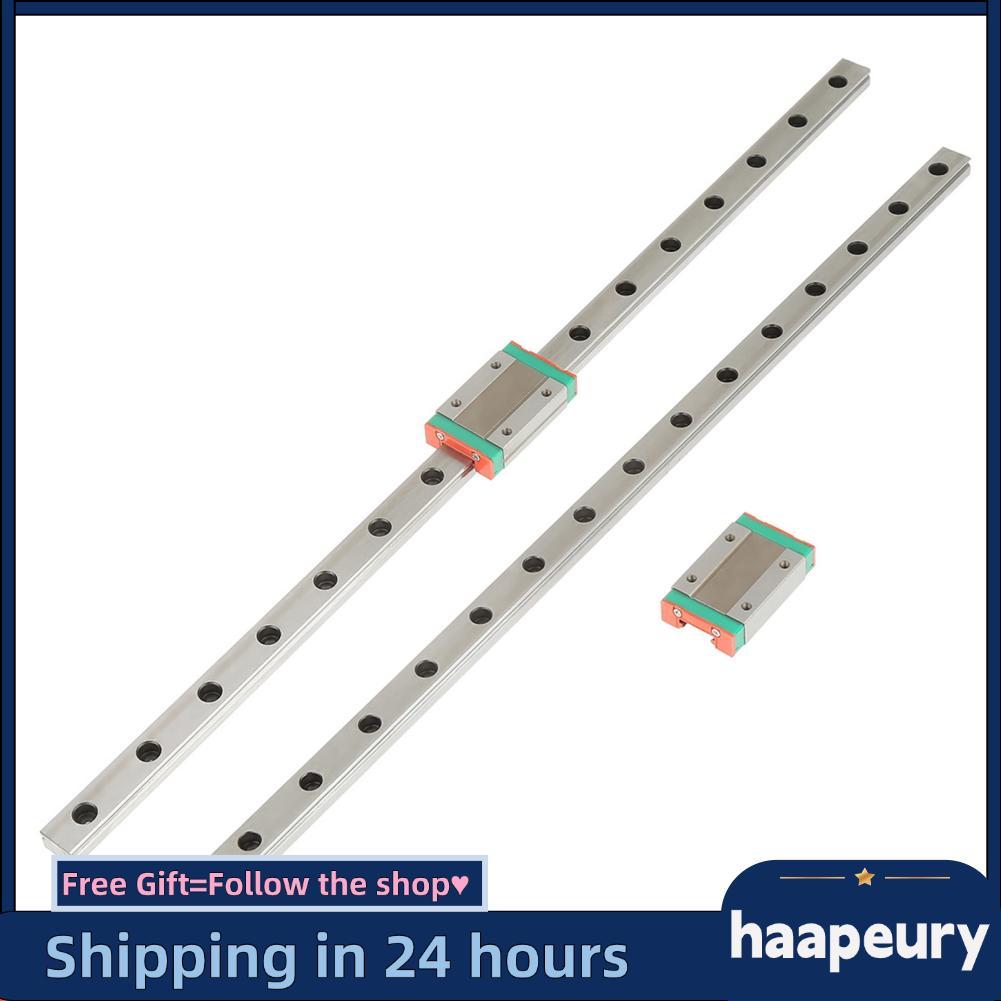 Haape Đường ray dẫn hướng tuyến tính 2 chiếc Đường ray LML12H Chiều dài 400mm với Khối trượt MGN12H