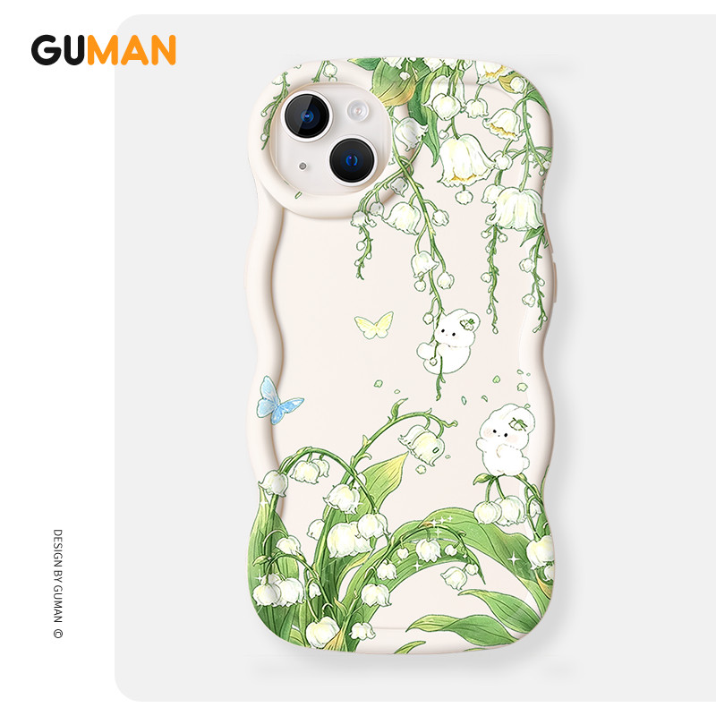 GUMAN Ốp lưng Hoa văn Họa tiết nữ chống sốc chống bẩn mềm cho iPhone 17 Air 16 15 14 13 12 11 PRO MA