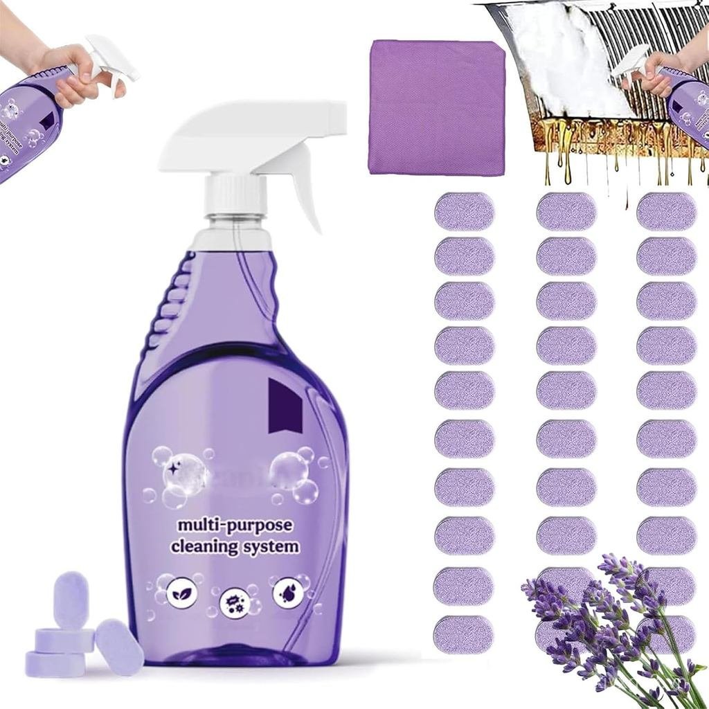 Dr Clean Spray Cleaner cho lò nướng, Dr Clean Spray Cleaner Viên nén và Chai xịt, Xịt làm sạch đa nă