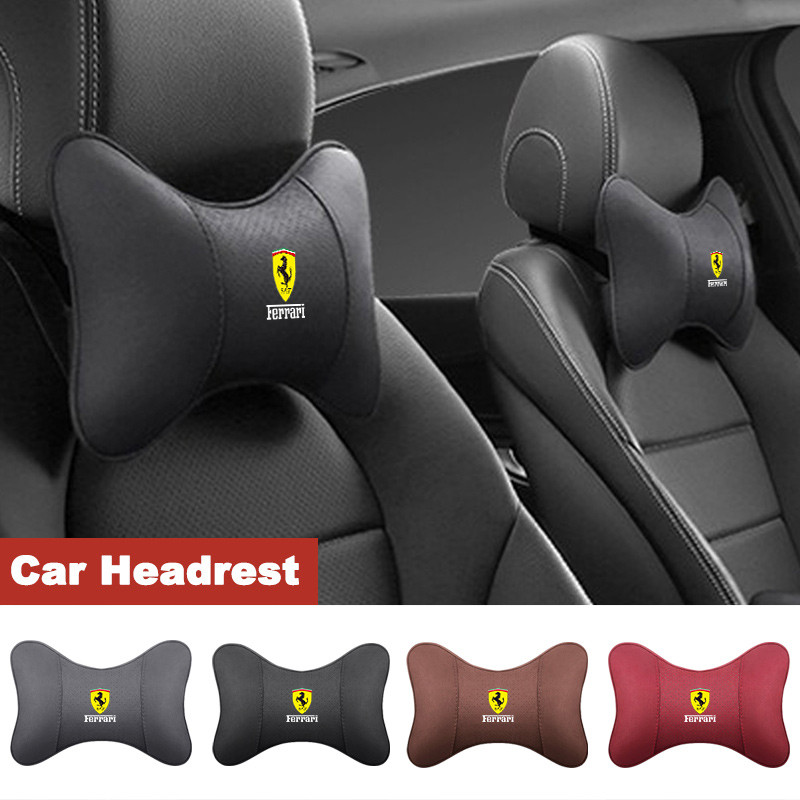 2 Chiếc Da Lộn Ghế Ô Tô Tựa Đầu Gối Cổ Cho Ferrari F430 Stradale Roma 488 Nhện SF90 LaFerrari Portof