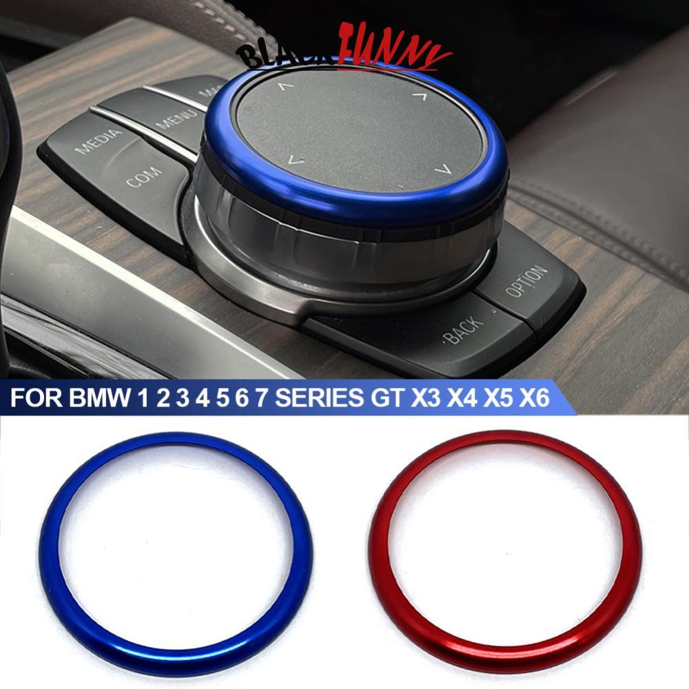 BLACKFUNNY Vòng Ô Tô Điều Khiển Trung Tâm IDrive Đa Phương Tiện Điều Khiển Núm Nhôm Vòng Cho Xe BMW 