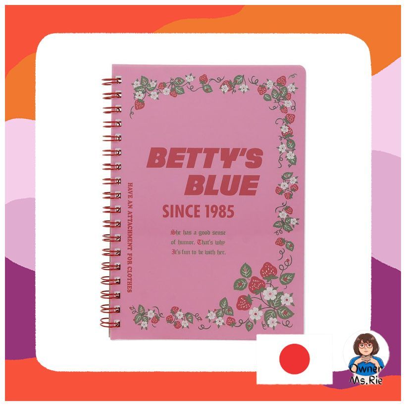 Sun-Star Stationery Betty's Blue Goods B6 Ring Notebook Shopper S2643715