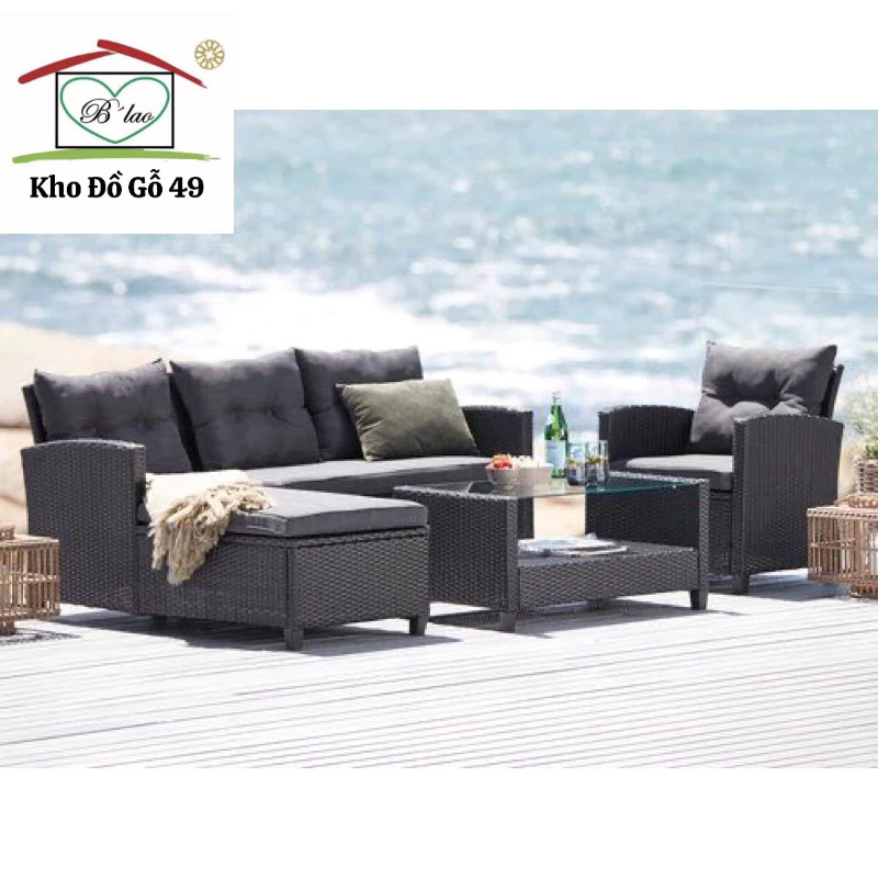 Ghế sofa dùng được cả trong nhà và ngoài trời- Mora Lounge Patio Sofa