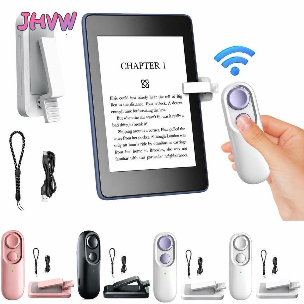 JHVW RF Remote Page Turner, Máy bấm điều khiển từ xa thông minh thực tế, Không dây có dây đeo tay Tr