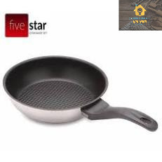 Chảo bếp từ 3 đáy inox 430 cao cấp FIVESTAR siêu bền đẹp vân caro.HOMEPLUS999