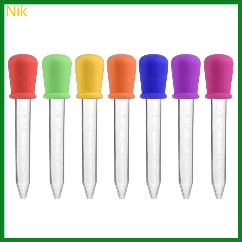 Nik Infant Pipet Silicone và Nhựa Nhỏ Giọt Pipet Liquid Droppers 5ml