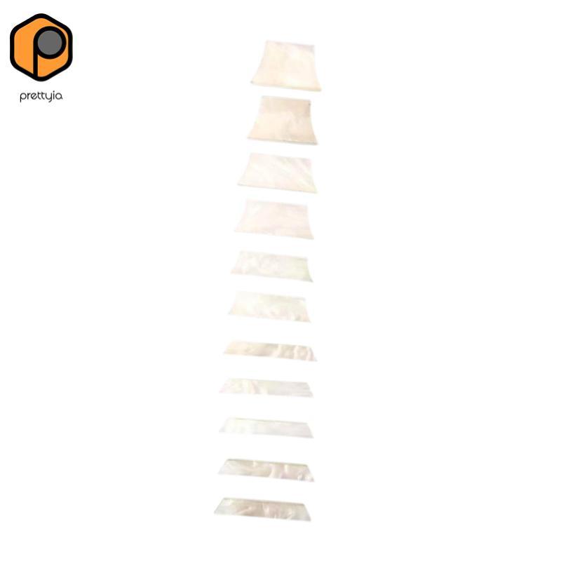 Đàn Guitar Acrylic Ngón Tay Bút Đánh Dấu Ngọc Trai Trắng Hình Thang Inlays Fretboard Dán Cho Đàn Gui