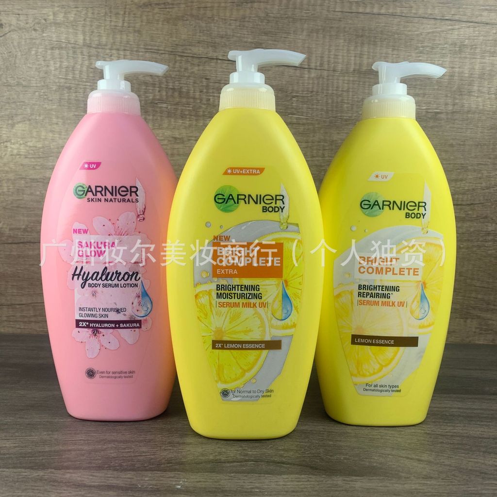 Hàng sẵn có Phiên bản Thái Lan Garnier 337 Lemon VC Amide Body Lotion Garnier Dưỡng ẩm Làm sáng da S