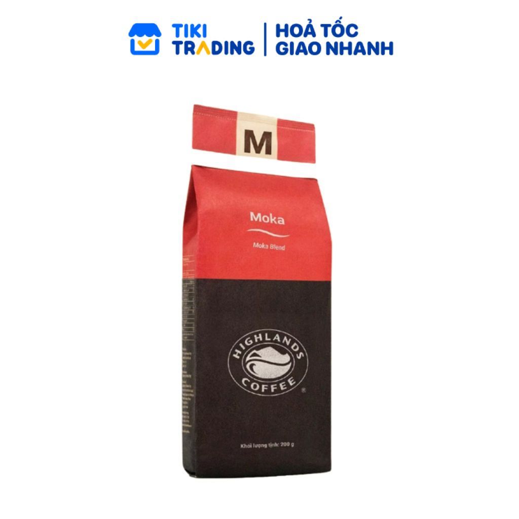 Cà phê Rang xay Moka Highlands Coffee 200g