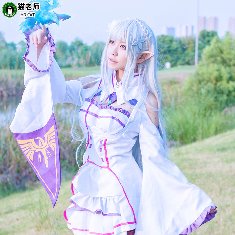 Giáo Viên Mèo Amelia cosplay Tóc Giả Lông Thú Anime Life in Another World From Zero Amelia