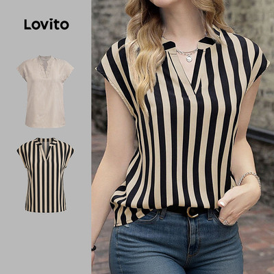 Áo kiểu nữ Lovito thanh lịch xuân hè phong cách L152LD059