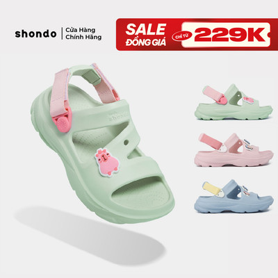 Giày Sandal Bé Trai Bé Gái FX Chất Nhựa Đúc Cao Cấp Chống Trơn Trượt, Không Thấm Nước Shondo Nhiều Màu