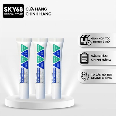 Combo 3 Gel Chấm Mụn Trioderma Hỗ Trợ Giảm Mụn, Gom Cồi Và Hỗ Trợ Giảm Thâm Do Mụn Anti Acne Gel 15g