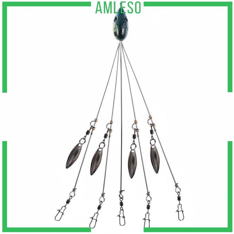 Nước ngọt và nước mặn Alabama Rig Soft Swimbait Umbrella Rig Thép không gỉ