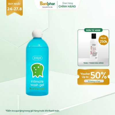[LS] Dung Dịch Vệ Sinh Phụ Nữ Intimate Ziaja Ba Lan Giúp Dưỡng Ẩm, Khử Mùi 500ml