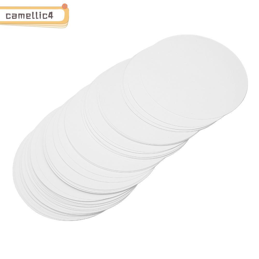 ICAMELLI 100 chiếc Giấy làm huy hiệu DIY, Huy hiệu nút Giấy trống Máy in ảnh tròn Huy hiệu nút giấy 