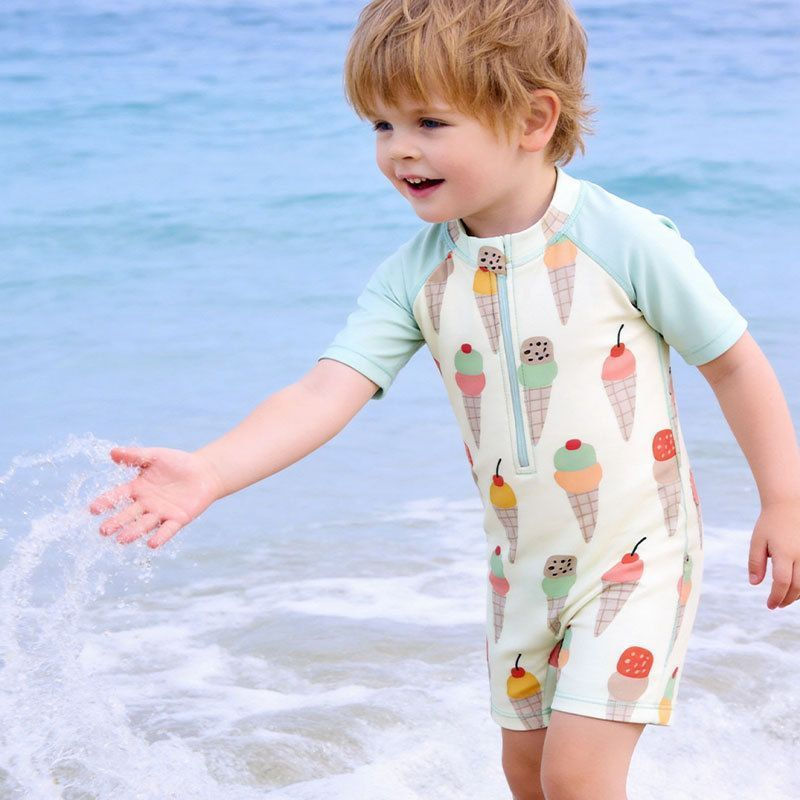 Summer Baby European Style Sports Swim Trunks bb2026North one-piece swimsuit for children, toddler o