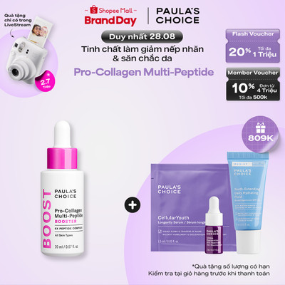 Tinh chất làm căng mịn làm giảm nếp nhăn và săn chắc da Paula's Choice Pro-Collagen Multi-Peptide Booster 20ml 3020