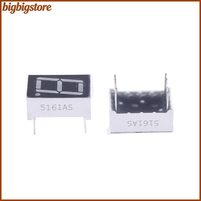 Lớn 10 Chiếc Ống Kỹ Thuật Số AnodeCathode Thông Thường 0.56 Inch 10Pins 5161AS 5161BS 1 Bit Chữ Số 7