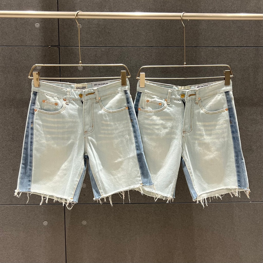 GALLERY DEPT JEANS Đẹp Hợp Thời Trang Tương Phản Màu Sắc Retro Thường Ngày Rửa Nước Đau Khổ Rời Thẳn