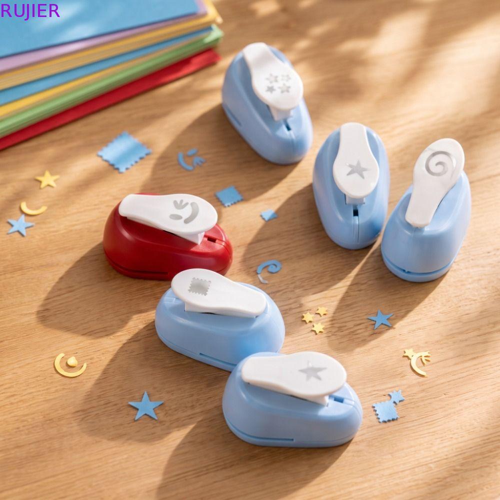 RUJIER Stamp Border Punch, Stamp Shape Hole Puncher Dập nổi|Văn Phòng Phẩm Đấm Máy Làm Cắt Giấy Thủ 