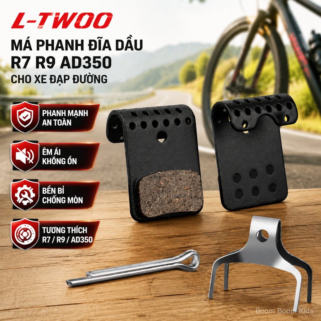 Bố thắng đĩa phanh LTWOO R7 R9 AD350 cho xe đạp địa hình, má phanh dầu hiệu suất cao