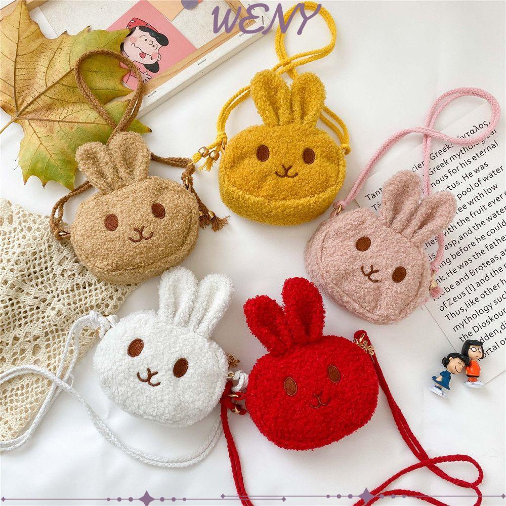 Túi đeo vai WENY Kids Bunny Baby Girls Boy Plush