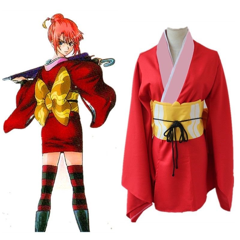 Trang phục cosplay Gintama Yoshiwara Kagura kimono biểu diễn Sakata Gintoki
