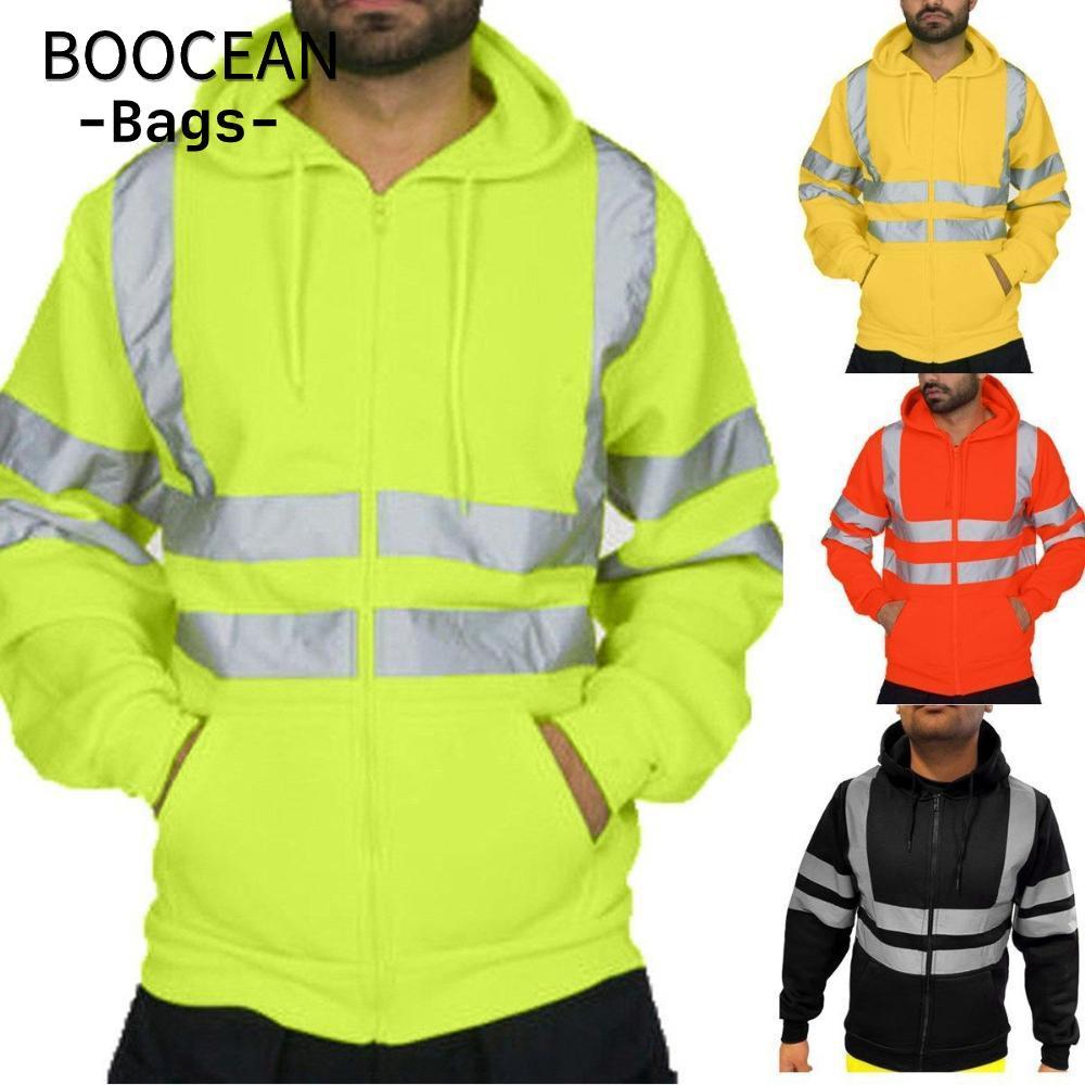 Áo khoác có tầm nhìn cao BOOCEAN Áo khoác làm việc ban đêm Áo chui đầu