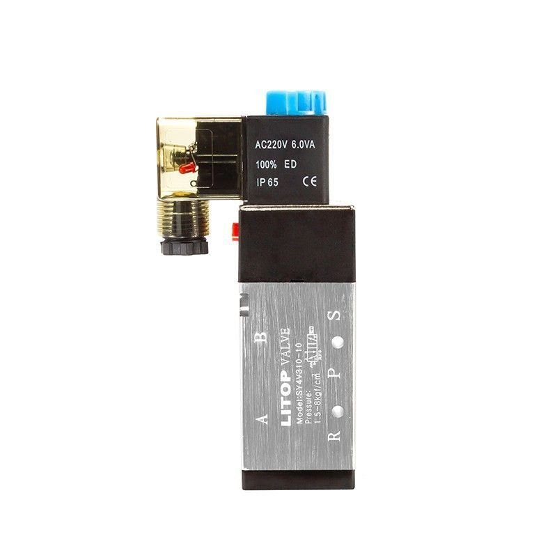 Van điện từ máy dập 4V210-08, 4V310-10, 4V410-15, đảo chiều khí nén, chính hãng, bền