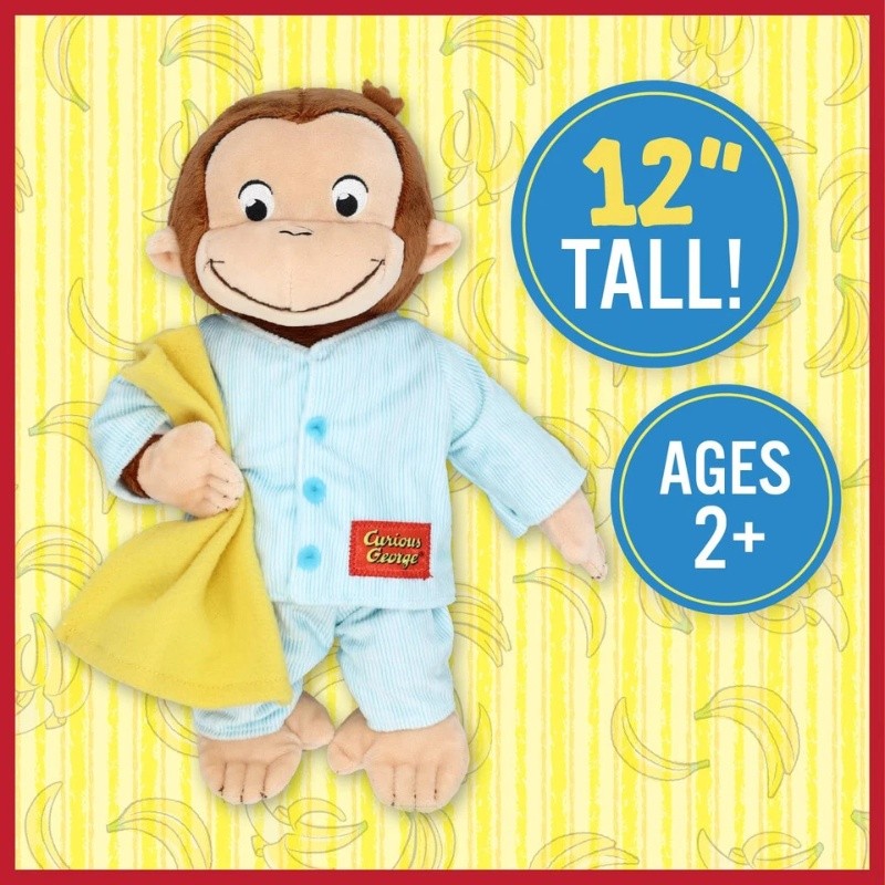 Đồ chơi sang trọng Curious George Curious Curious George Búp bê khỉ thoải mái cho trẻ em